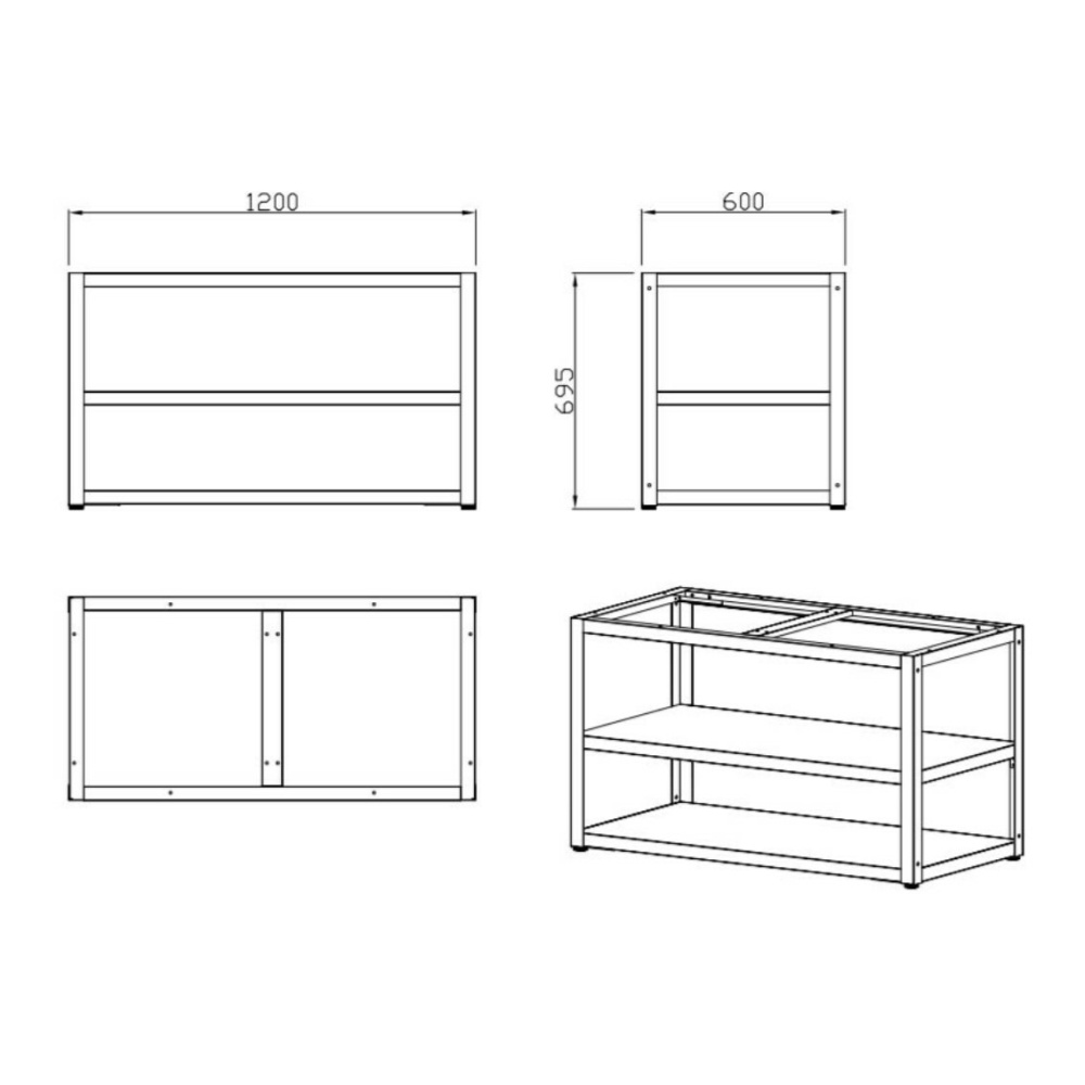 Osnovni modul 120cm 201SS