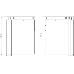 black collection corner module 90 2