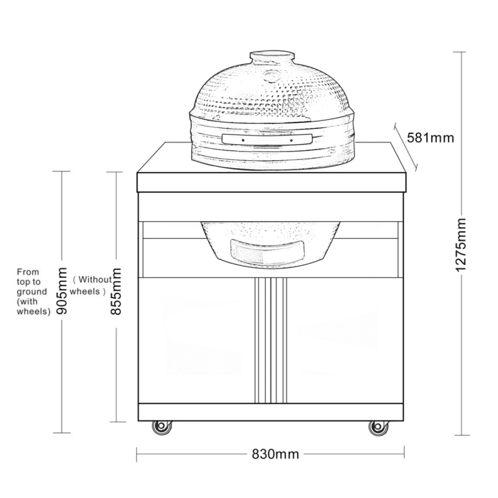 black collection kamado module