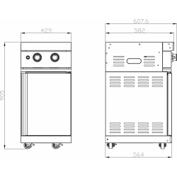 black collection module with double side burner 6