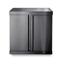 black collection module with storage cabinet