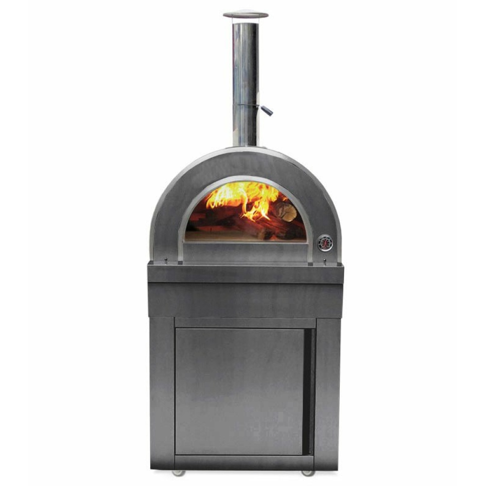 black collection module wood fired pizza oven naples