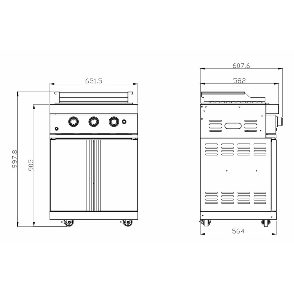 black collection teppanyaki module 6