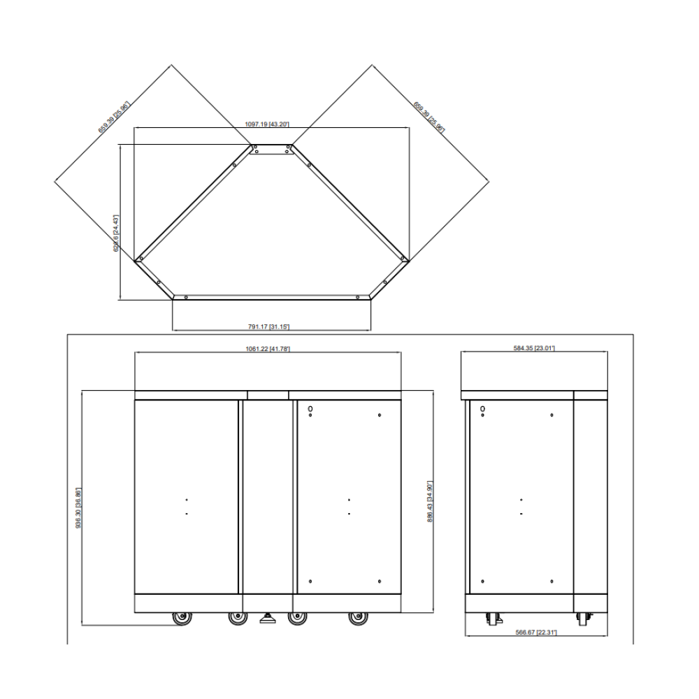 inox range corner module 90