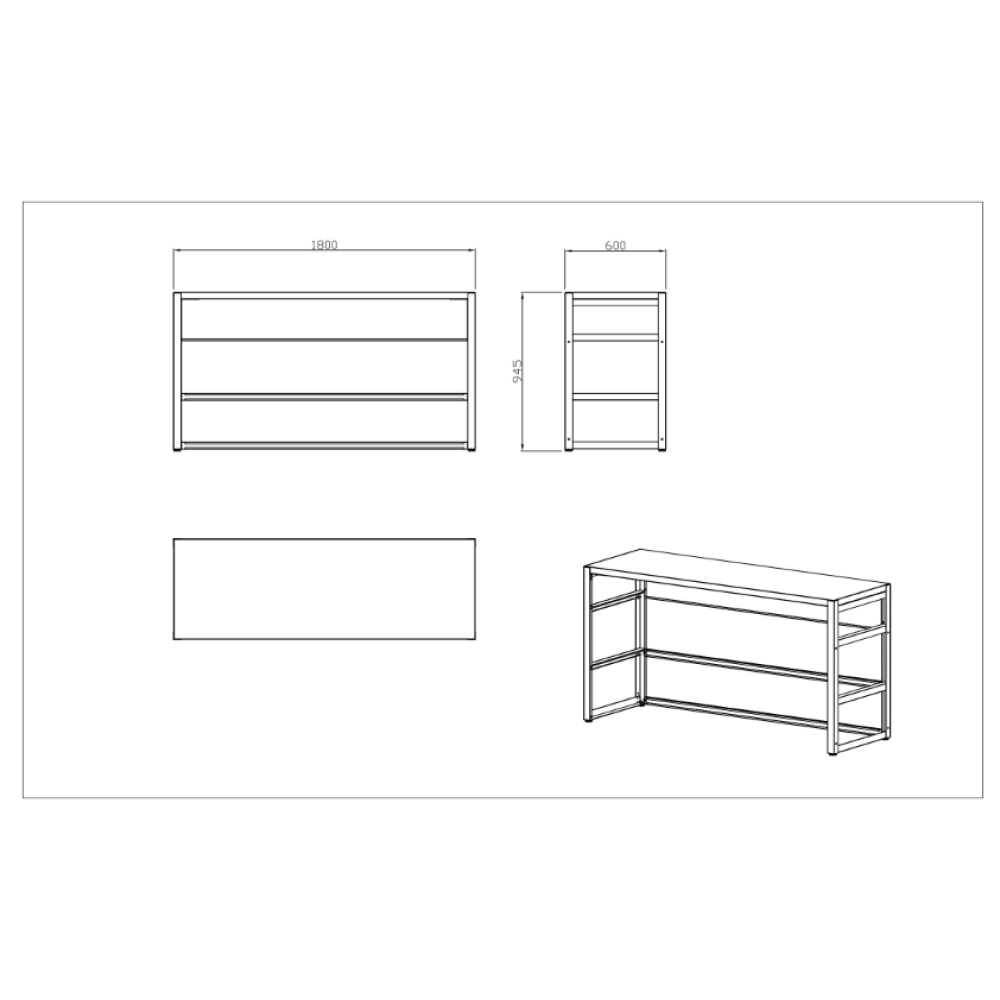 nordic line bar module 180 cm 1 1