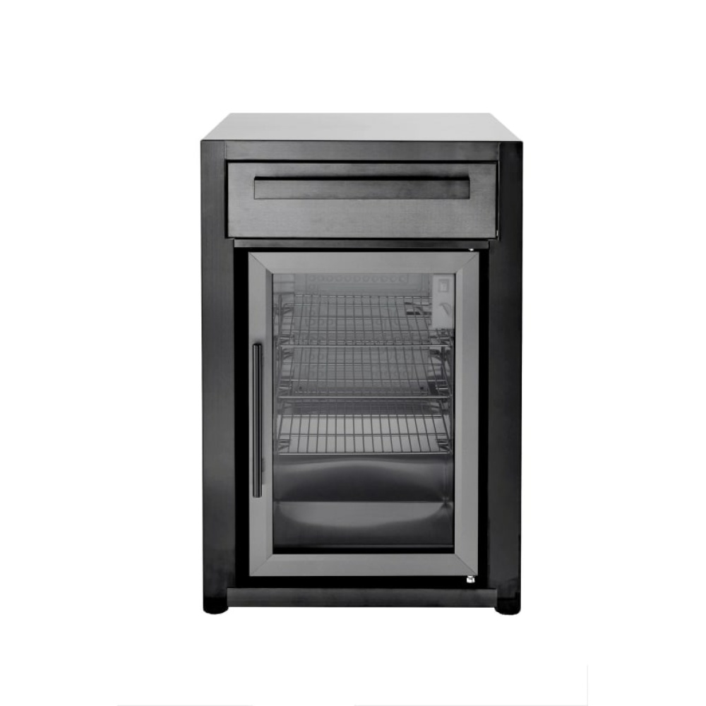 nordic line free standing refrigerator black