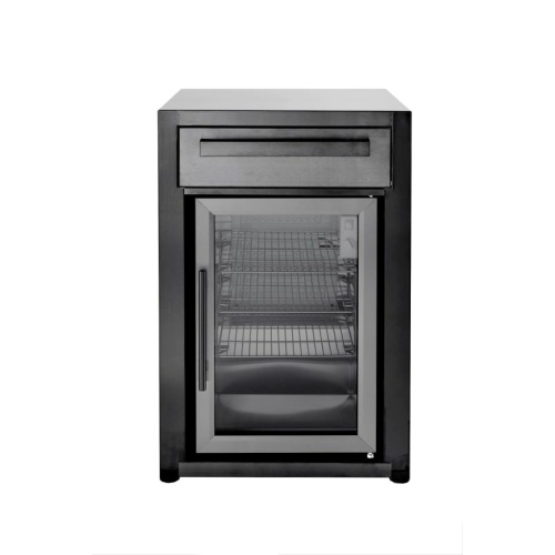 nordic line free standing refrigerator black