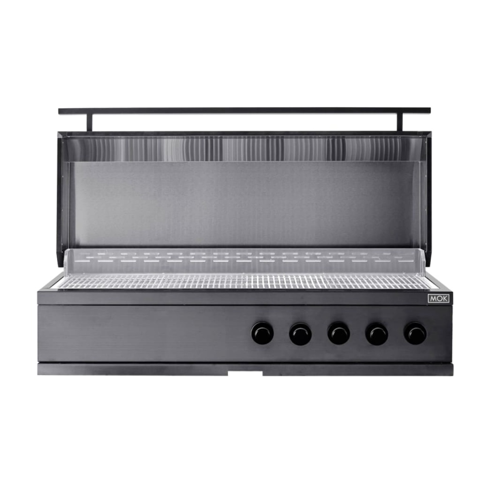 nordic line integrated gas grill 5 burners black 1 1