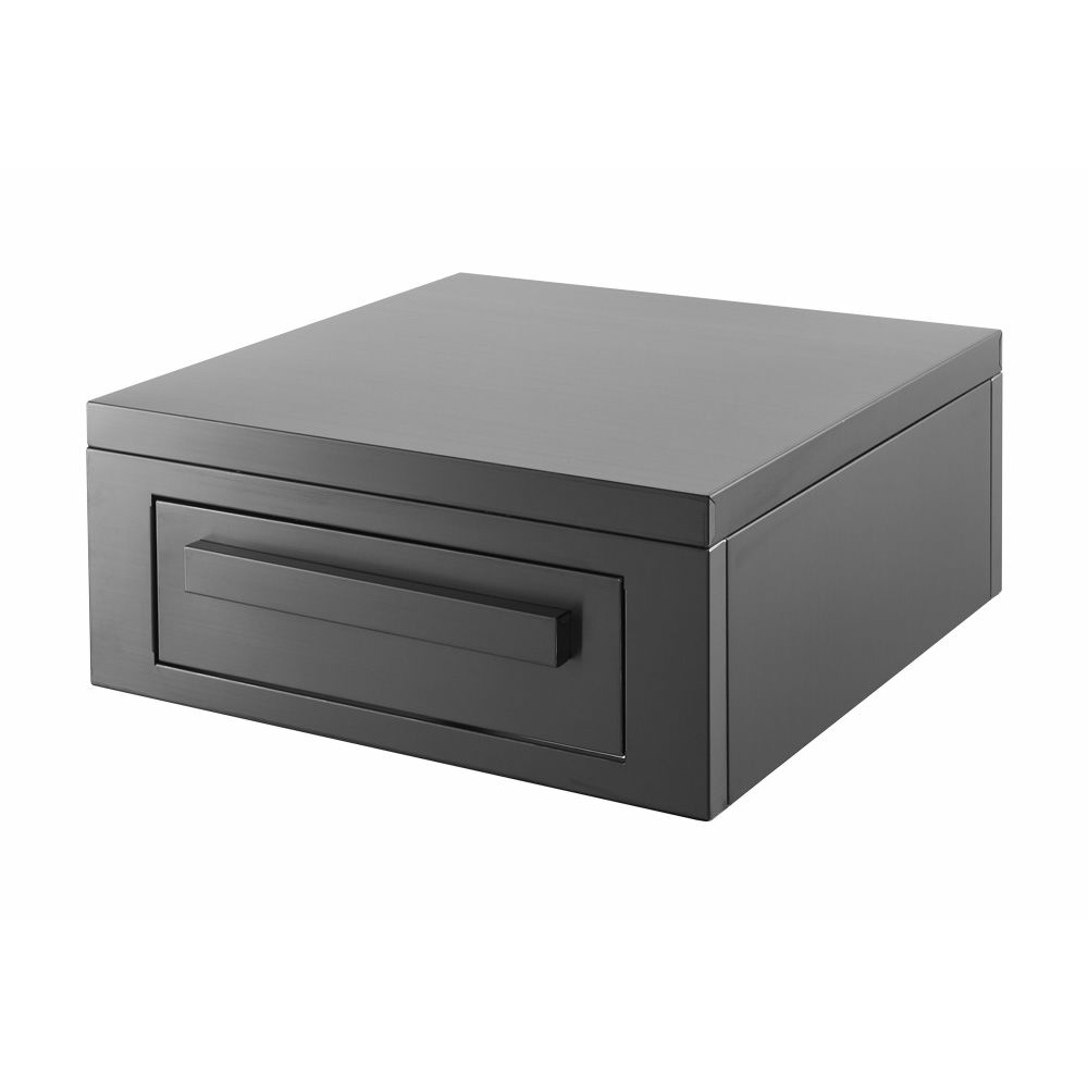 nordic line storage module with worktop black 1