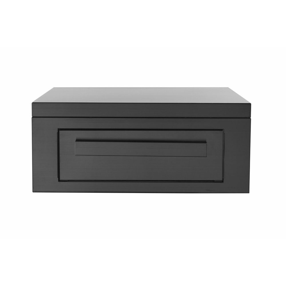 nordic line storage module with worktop black