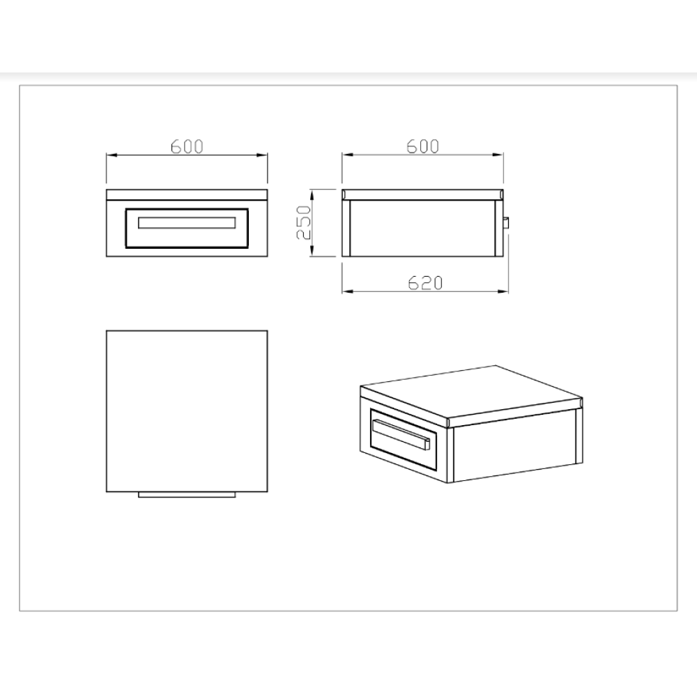 nordic line storage module with worktop black