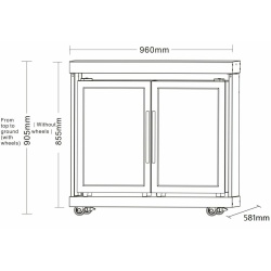 stainless collection module fridge with double doors 8