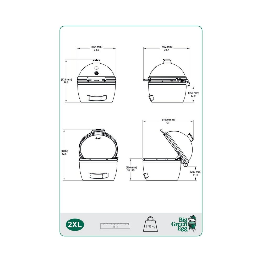 Kamado roštilj Big Green Egg XXL size - Image 7