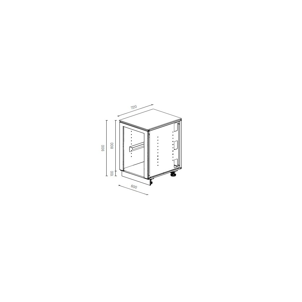 Vanjska kuhinja Kitchenbox set 5 standard crna - Slika 8