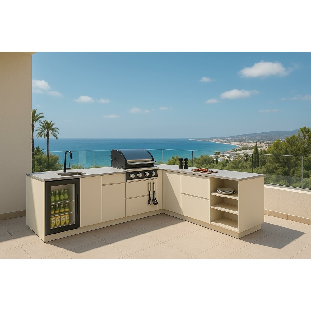 Vanjska kuhinja Kitchenbox set 2 standard bež