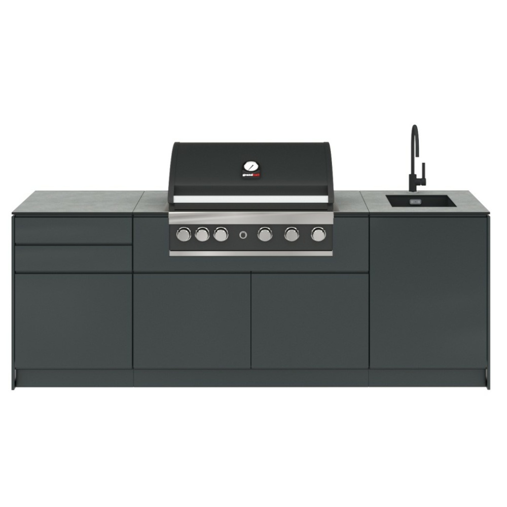 Vanjska kuhinja Kitchenbox set 4 standard antracit