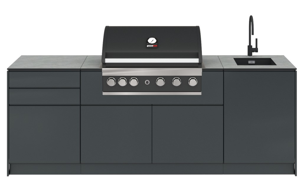 Vanjska kuhinja Kitchenbox set 4 standard antracit