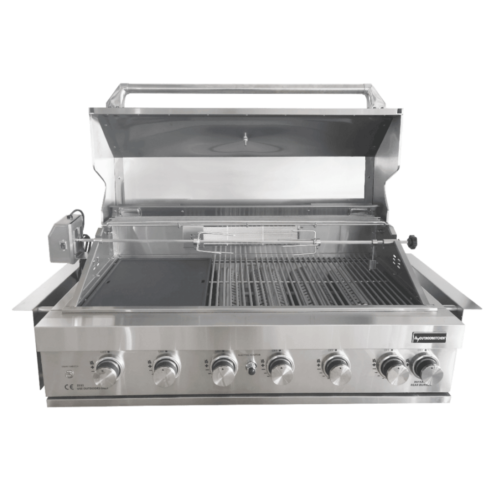 Ugradbeni plinski roštilj inox