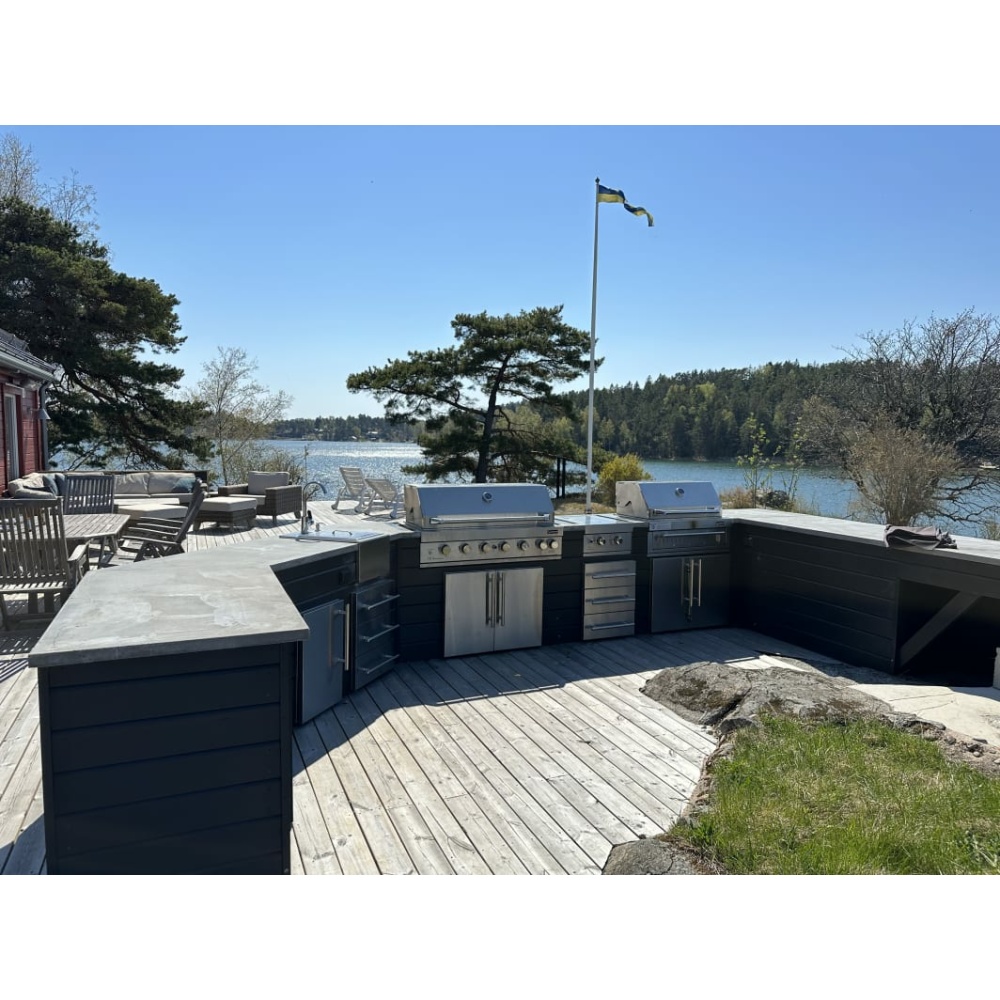 Ugradbeni plinski roštilj inox