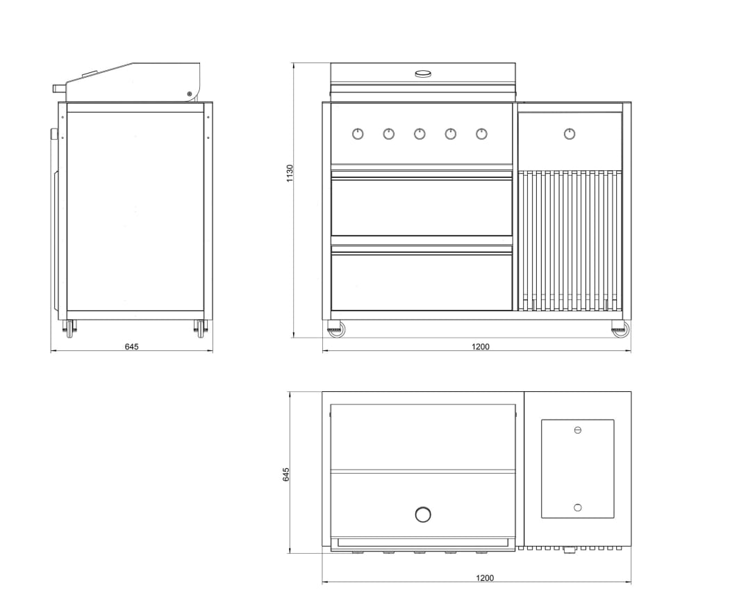 Vanjska kuhinja Designer basic - Slika 11