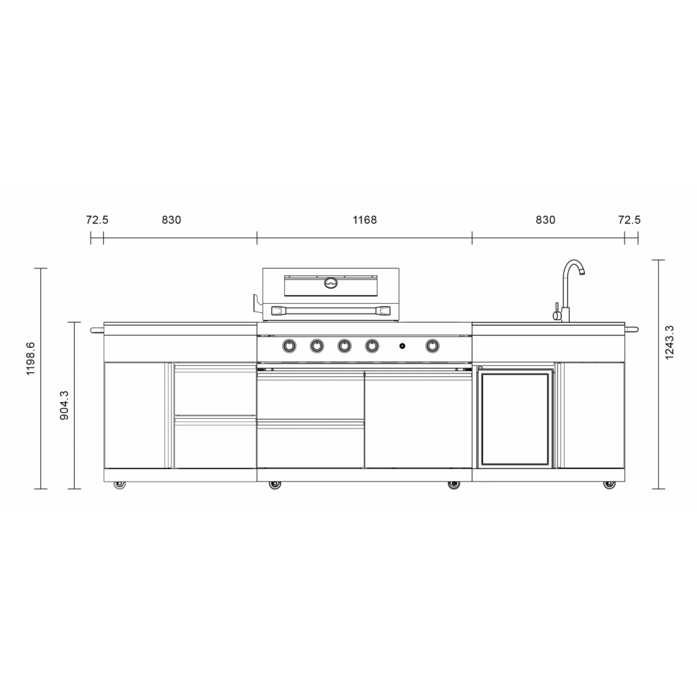 Vanjska kuhinja Pure Plus