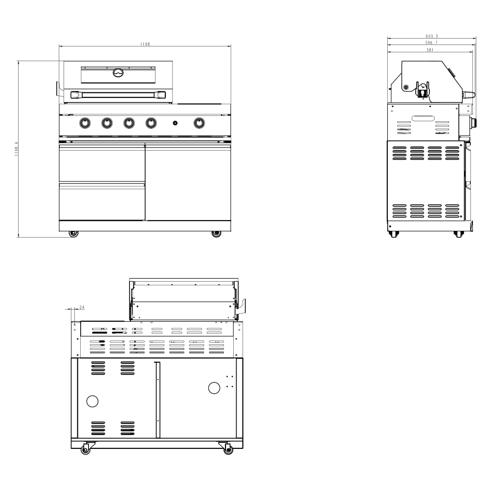 Vanjska kuhinja Pure kompakt