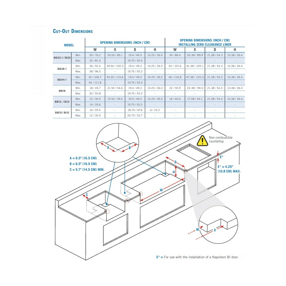 Napoleon ugradbeni infracrveni plamenik BIB10IRPSS