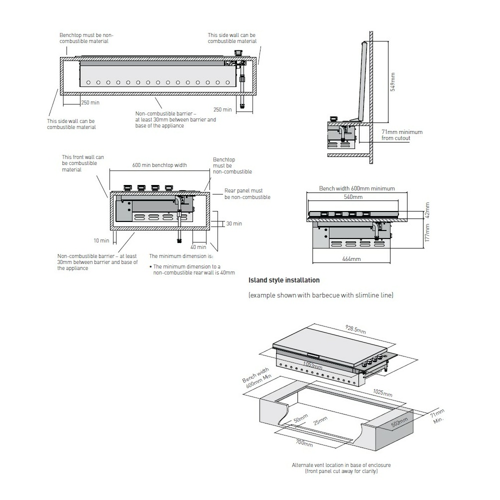 Beefeater ugradbeni roštilj Signature Proline